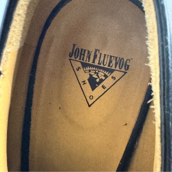 JOHN FLUEVOG BLACK LEATHER OXFORD HEEL BOOTS SIZE 9 WOMENS - Picture 11 of 12